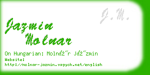 jazmin molnar business card